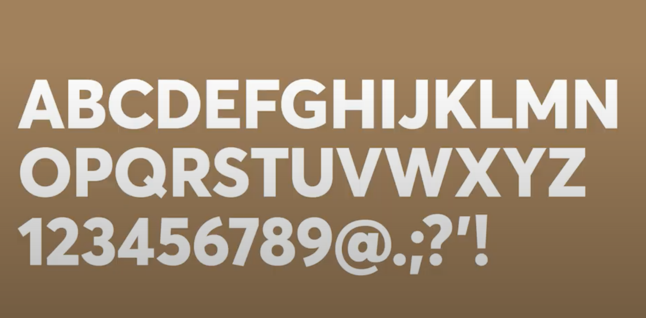 Abstract font